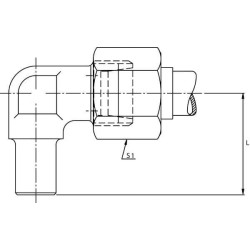 Reguliuojamas smeigis su veržle 18L EWV18L