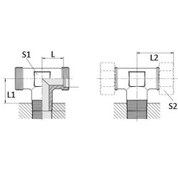T formos jungtis 10L M14 TEV10LM14