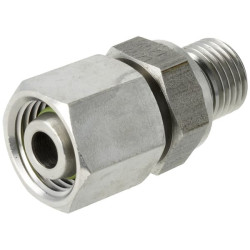 Pasukama jungtis, išorinė/vidinė, 10L x 1/4" BSP, sriegis, nerūdijančio plieno, EGESD10LR14WDSS