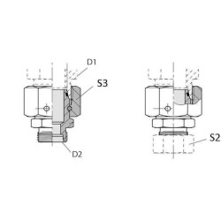 Reduktorius 10L 6L nerūdijančio plieno REDVD106LRVS