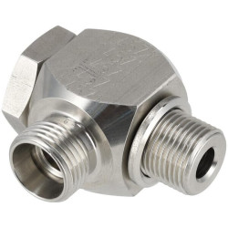 Banžo alkūnė 12L x 3/8" BSP SS RSWS12LR38SS