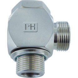 Banžo alkūnė 12L x 3/8" BSP WD SS RSWS12LR38WDSS