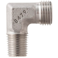 Alkūnė su išoriniu sriegiu 10L x 1/4" NPT SS WES10L14NPTSS