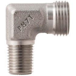 Alkūnė su išoriniu sriegiu 12L x 1/4" NPT SS WES12L14NPTSS