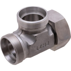 T formos jungtis, reguliuojama, 42L, nerūdijančio plieno, ELSD42LSS