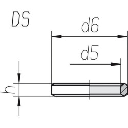 RSWV sandarinimo žiedas, metalinis, R1/2, RSWV9VDKR12