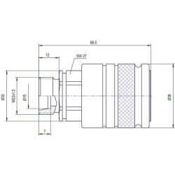 Movinė jungtis 15L SKPF12L22N