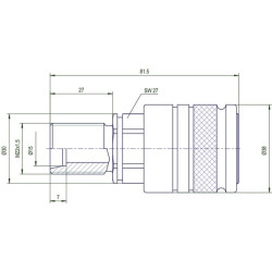 Movos pertvara su moteriška jungtimi 15L SKPF12N22N