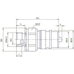 Vyriškas jungtis 12L SKPM12L18N