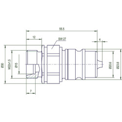 Vyriškas jungtis 15L SKPM12L22N