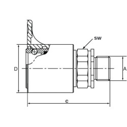 Greito atlaisvinimo ZP F 1/2" BSP ZPF10C08