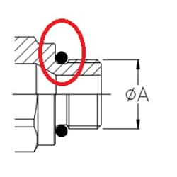 Greito atjungimo jungtis, vidinis sriegis M22x1.5 3CFHF0812215F