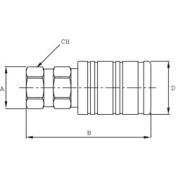 Mova su įvore M22x1,5 3CPV02215F