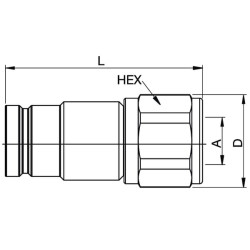 1 colio išorinis plokščio paviršiaus sriegis, Tema FF7520100C