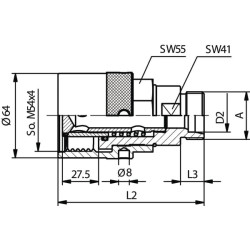 Hidraulinė jungtis 30S RSM20S42