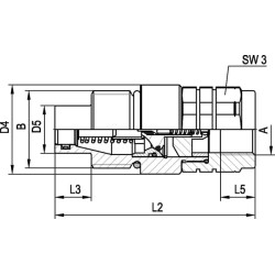 FT12 vidinis sriegis 1/2 colio kamštis FT122IGF08