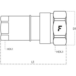 Jungtis VVM38GAS.F VVM38GASF