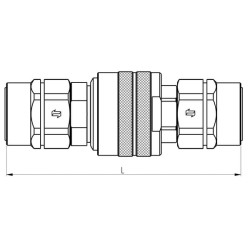 Srieginė jungtis, 1/4 colio vidinė - M14x1,5 8L išorinė pertvara CVV0471415F