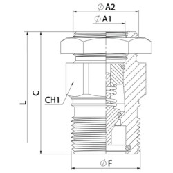 Greito atjungimo jungtis 3/4"M VCR34M