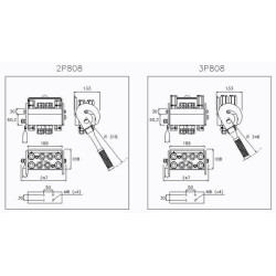 „Multifaster“ DN12-8 x 1/2" BSPP fiksuota dalis su vidiniu sriegiu 2P808812GFC