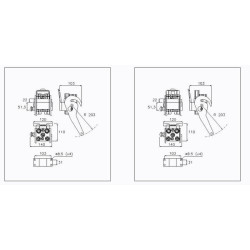 „Multifaster“ DN06-3 x 9/16" - 18 UNF fiksuota dalis su vidiniu sriegiu 2P50653AFC