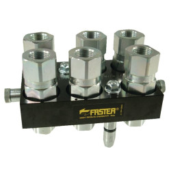 „Multifaster“ DN12-6 x 1/2" BSPP judančios sekcijos kištukas 2P608612GMC