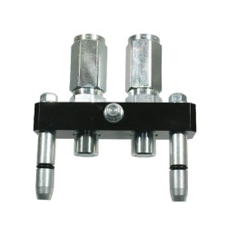 „Multifaster“ DN10-2 x 1/2" BSPP judančios sekcijos kamštis 3PB06212GMC