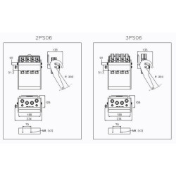 „Multifaster“ DN10-4 x 1/2" BSPP fiksuota dalis su vidiniu sriegiu 2PS06412GFC