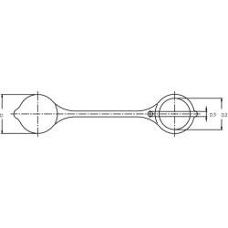 Dulkių kamštis, raudonas 3/8" SKP9F100