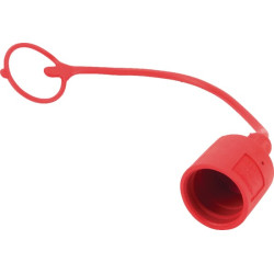 Raudonas PVC dangtelis ANV kištukui TFA1R