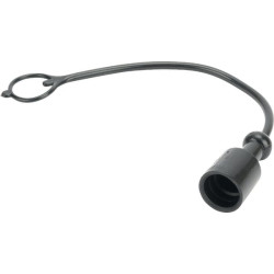 Apsauginis dangtelis 1/4 colio PVC, juodas TF14N