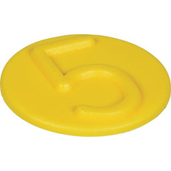 Žymeklio spaustukai 5, geltoni SKV9FCL5YELLOW