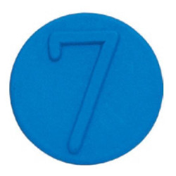 Žymeklio spaustukai 7, mėlyni SKV9FCL7BLUE