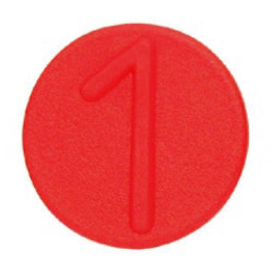 Žymeklio spaustukai 1, raudoni SKV9FCL1RED