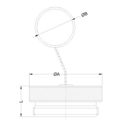 Dulkių kamštis, skirtas VCR-1-F VCR1MP