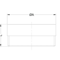 Dulkių dangtelis 3/4 VCR VCR34MM