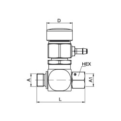 Apsauginis vožtuvas 1/2 BSP, Tema TA50TE