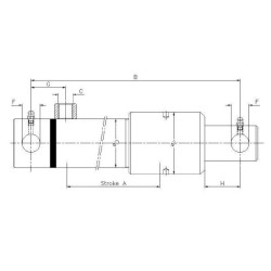 EPL30-300 ST serijos cilindras EPL30300ST