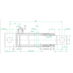 EPL 40-250 CB serijos cilindras EPL40250CB