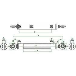 Cilindras D30-50-500 GK serijos D3050500GK