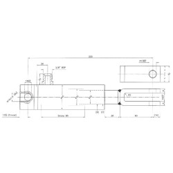 Hidraulinis stabdžių cilindras, apatinis BC2580TH
