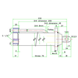 Cilindro greitoji jungtis CW10 D254075CW1
