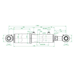 Komando cilindras DL3570500/1365 DL3570500