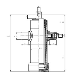 Teleskopinis cilindras 4026 skylė strype TC4026F