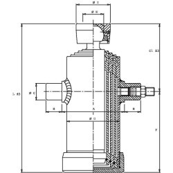 Teleskopinis cilindras TC 3047 kilpa TC3047F