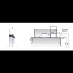 Valytuvo strypas ASM 22x35x5/8mm ASM223558