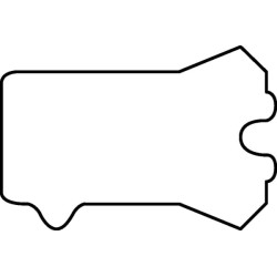 Strypo sandariklis 16x8x6mm Hallite SA8166UN