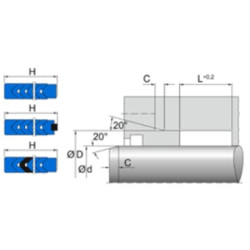 V formos pakuotės rinkinys 50x65x22,5 CH5065225