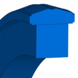 Stūmoklio riebokšlis 125x109.5x6.3mm Kramp ZAS125KR