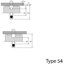 Stūmoklio riebokšlis 120x99x8.1mm Kramp ZAS1209981